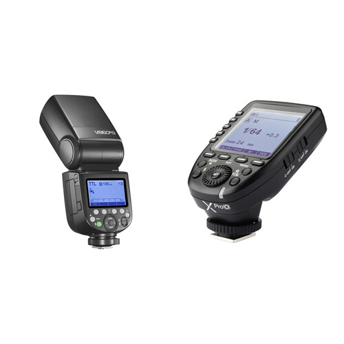 Godox V860II-S Flash TTL Con Radio 2.4GHz Per Fuji – Potente, Ricaricabile Li-ion, Zoom 20-200mm