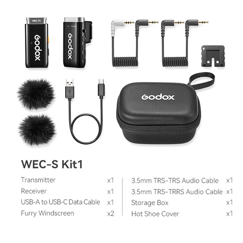 Godox WEC S Kit2 2,4 GHz draadloos microfoonsysteem Sony
