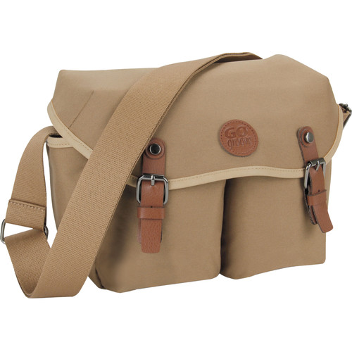 GOgroove DSLR Messenger Style Camera Bag (Tan)