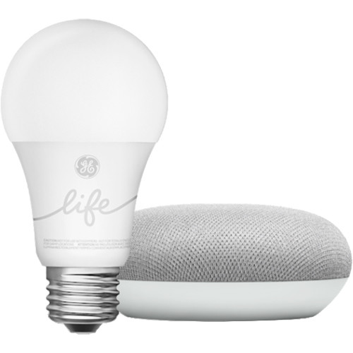 Google Home Mini Smart Light Starter Kit (Chalk)