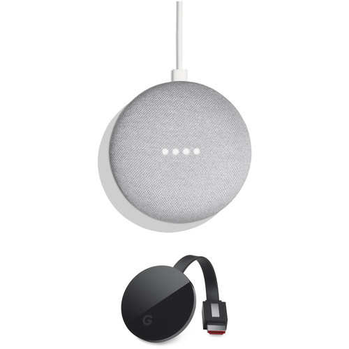 Google Home Mini and Chromecast Ultra Kit (Chalk)