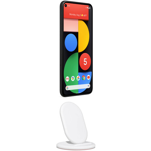 Google Pixel 5 128GB 5G Smartphone & Pixel Stand Kit (Unlocked, Just Black/White)