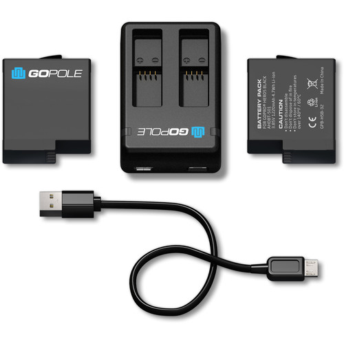 GoPole Dual Battery Kit for GoPro HERO7/6/5 Black