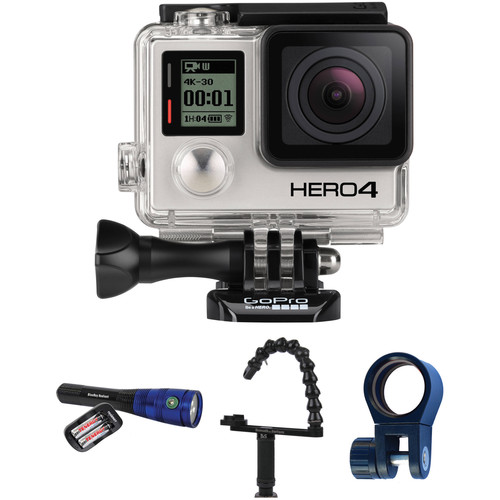GoPro HERO4 Black with Underwater Lighting Kit