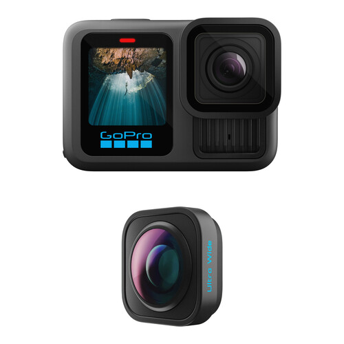 GoPro HERO13 Black with Ultrawide Lens Mod Bundle