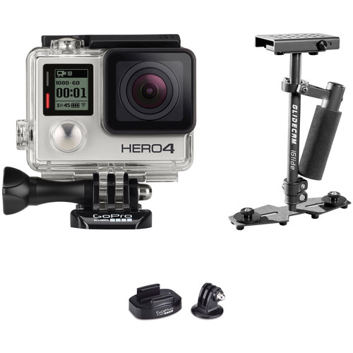 GoPro HERO4 Silver Kit with Tripod Mounts and Handheld Stabilizer