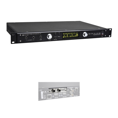 Grace Design m108 8-Channel Remote-Controlled Mic Preamplifier / ADC with Control Room Output Upgrade Card Kit