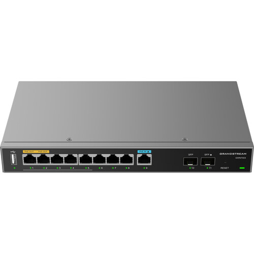 Grandstream GWN7003 11-Port Multi-WAN Multi-Gig PoE+ Compliant VPN Router
