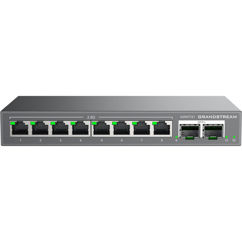 Grandstream GWN7721 8-Port 2.5G Managed Network Switch