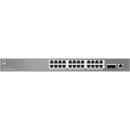 Grandstream GWN7803PL Pro 24-Port Gigabit PoE+ Compliant Managed Network Switch