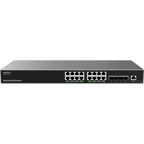 Grandstream GWN7812P 16-Port Gigabit PoE+ Compliant Managed Network Switch