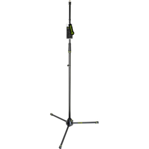 Gravity Stands Microphone Stand Straight With Folding Tripod Base