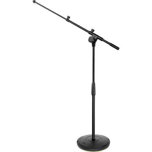 Gravity Stands Touring Series Short Mic Stand with Round Base & Two-Point Adjustment