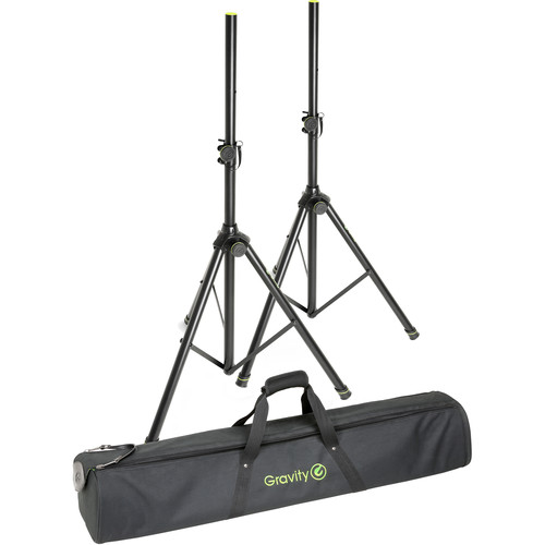 Gravity Stands Speaker Stand Set 2 Speaker Stands Steel with Bag