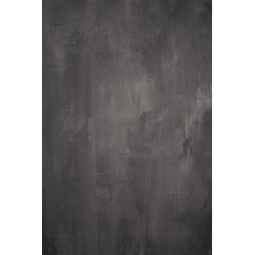GravityBackDrops Hand Painted Classic Collection Strong Texture Backdrop (Mid Gray, 5.2 x 8.9')