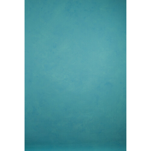 GravityBackDrops Hand Painted Classic Collection Mid Texture Backdrop (Turquoise, 8.9 x 19.7')