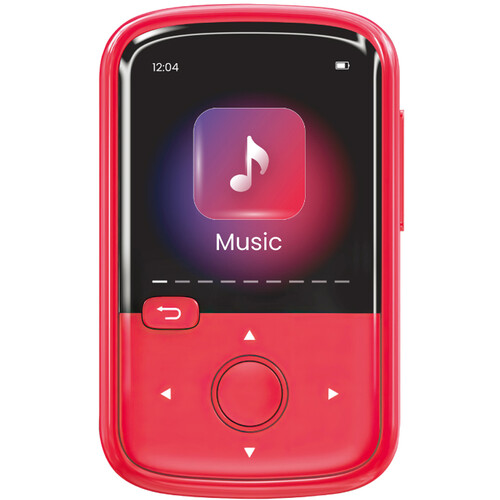 GreenTouch Klip Mini Digital Media Player (64GB, SD Slot, Red)