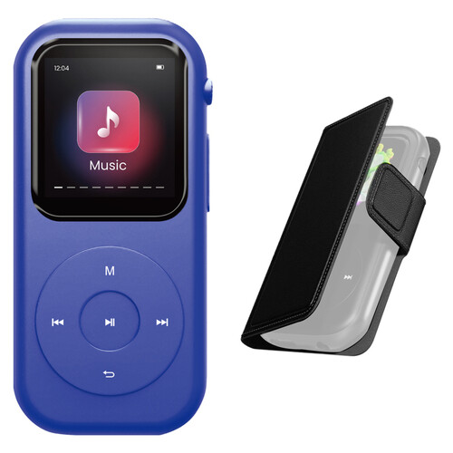 GreenTouch X3 Digital Media Player with Leather Case Kit (64GB, SD Slot, Blue/Black)