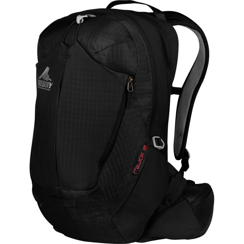 Gregory Miwok 18 Compact Backpack (18 L, Storm Black)