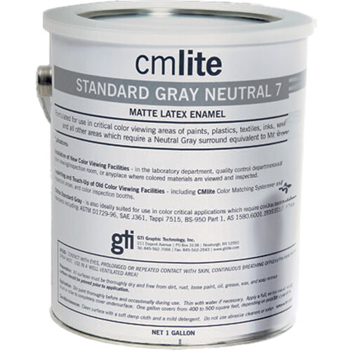 GTI Standard Gray Neutral N7 Vinyl Latex Paint (1 Gallon)
