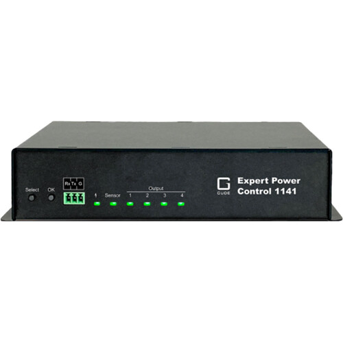 GUDE Systems 4-Fold Switched & Metered Rack-Mountable PDU (4 x IEC C13 Female, 1 Sensor Connector)
