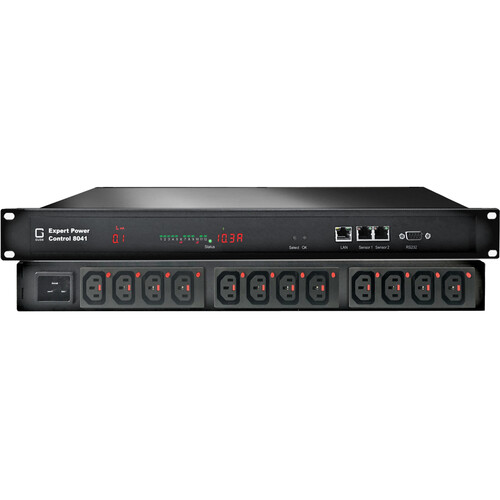 GUDE Systems 12-Fold Switched & Outlet-Metered Rack-Mountable PDU (Locking)