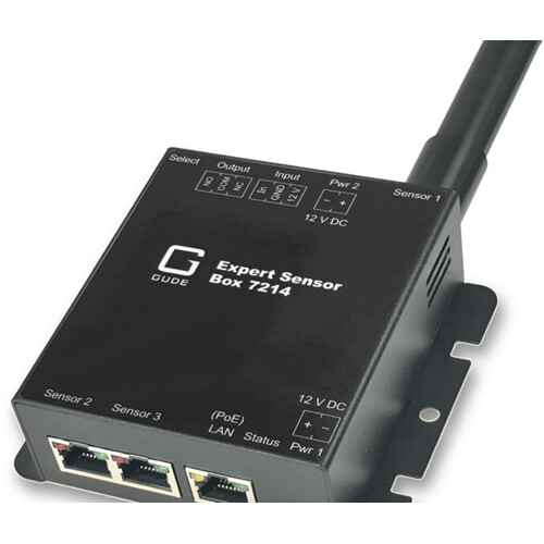 GUDE Systems LAN Temperature and Humidity Sensor with Relay Output & Signal Input for Environment Monitoring