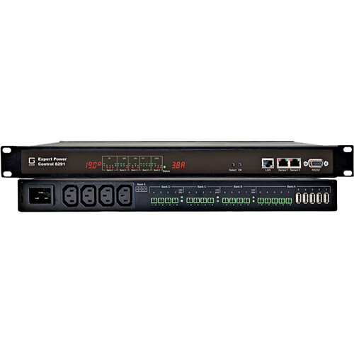 GUDE Systems 21-Fold Switched AC/DC PDU (4 x IEC C13 Female, 12 x Industrial Clamp Power Ports, TAA Compliant)