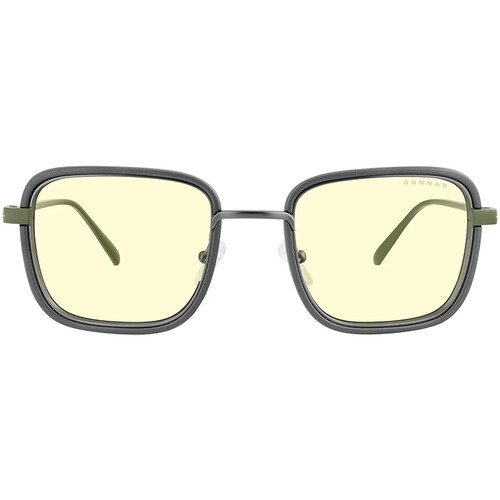 GUNNAR Fallout Vault 33 Glasses (Gunmetal & Olive Frame, Amber Lens)