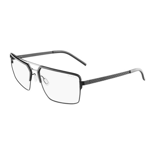 GUNNAR Pinnacles Computer Glasses (Onyx & Silver Frame, Amber Tint Lens)