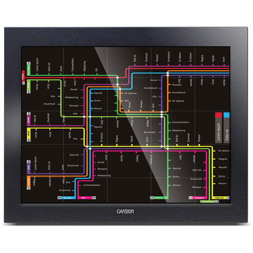 GVision USA 15" Open Frame Projected Capacitive Touch Screen Monitor