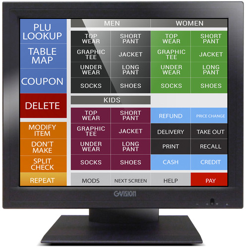 GVision USA P17BH 17" Class SXGA Touchscreen LED POS Monitor