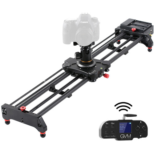 GVM GT-120WD Wireless Bluetooth Carbon Fiber Motorized Camera Slider (47")