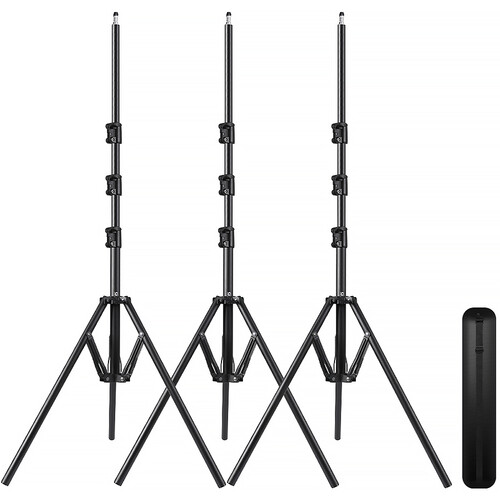 GVM Foldable Aluminum Light Stand (82.7", 3-Pack)