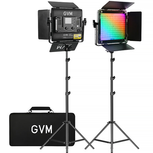 GVM 800D 6X 40W RGB LED Light Panel (2-Light Kit)