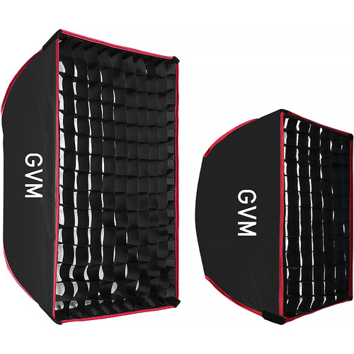 GVM YF4060HST Square/Rectangular Dual Softbox Kit (15.75 x 15.75" and 15.75 x 23.6")