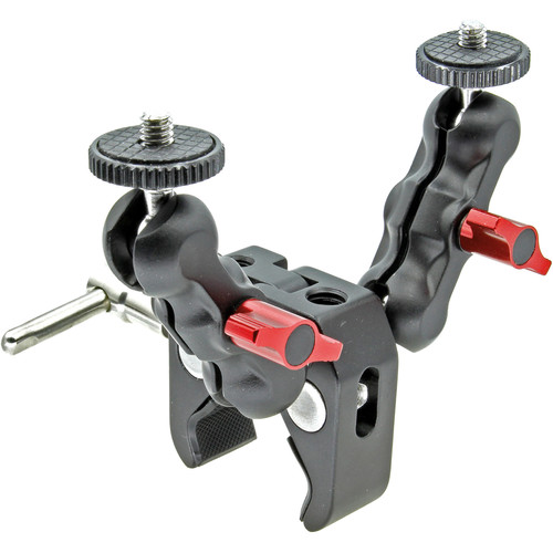 GyroVu Clamp with Dual Mini 360° Ball Head Mounts & 1/4"-20 Screws