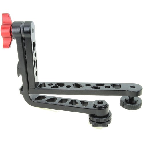 GyroVu Dual 180°-Tilt L-Shape Monitor Bracket with Shoe Adapter & Seven 1/4"-20 Mounts