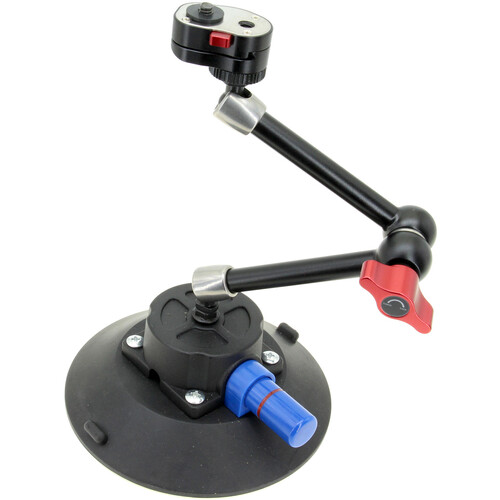 GyroVu 6" Suction Cup Mount with Heavy-Duty 11" Articulating Arm and Mini Quick Release Plate
