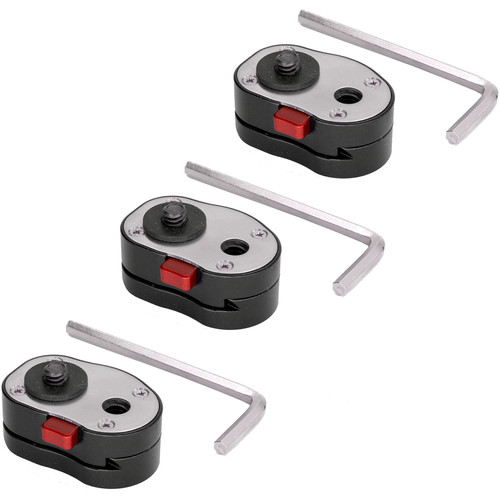 GyroVu Mini Quick Release Plate System with Self-Locking Mechanism (3-Pack)