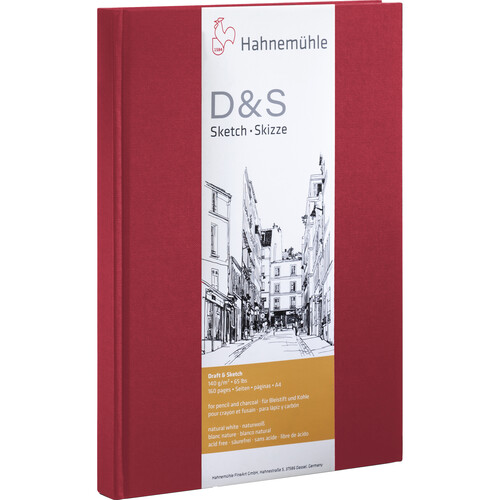 Hahnemuhle Portrait Stitched D&S Sketch Book (Red Cover, A5, 80 Sheets)