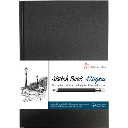 Hahnemuhle Sketch Book (Black Cover, A4, 64 Sheets)
