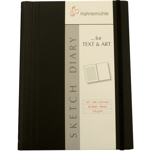 Hahnemuhle Sketch Diary (A6 Size, Black, 60 Sheets)