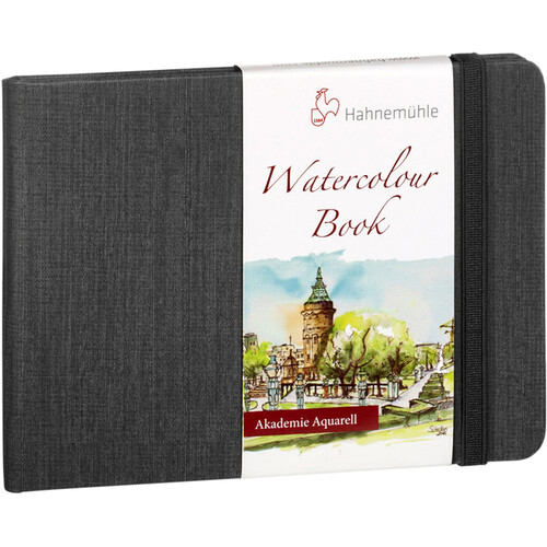 Hahnemuhle Watercolor Book (A4 Landscape, Anthracite, 30 Sheets)