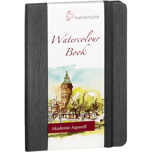 Hahnemuhle Watercolor Book (A5 Portrait, Anthracite, 30 Sheets)