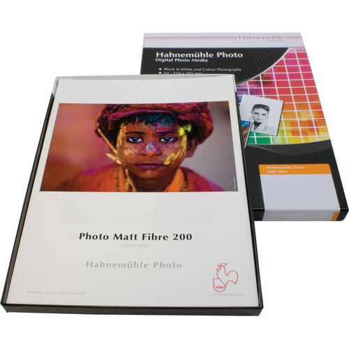 Hahnemuhle Matte Fibre 200 Inkjet Photo Paper (8.5 x 11", 25 Sheets)
