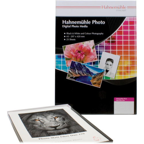 Hahnemuhle Matte Fibre Duo 210 Inkjet Photo Paper (17 x 22", 25 Sheets)