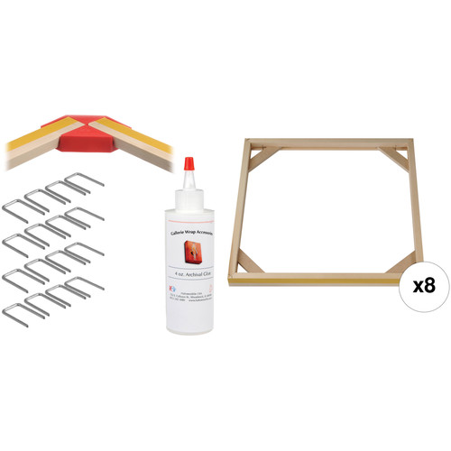 Hahnemuhle PRO Gallerie Wrap System with Positioning Corners (19" Bars, 8-Pack)