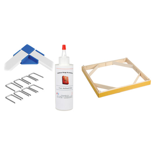 Hahnemuhle Standard Gallerie Wrap System with Positioning Corners (11" Bars, 8-Pack)