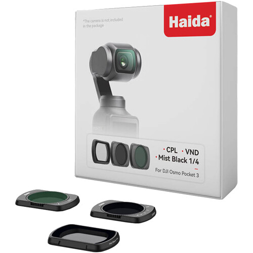 Haida NanoPro Magnetic Filter Kit for DJI Osmo Pocket 3 and 4 (3-Pack)